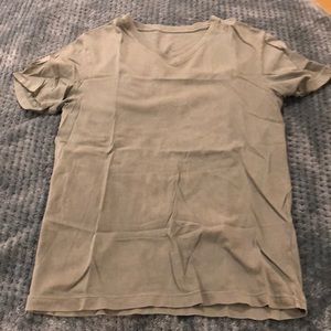 Green J Crew Broken In Tee V Neck